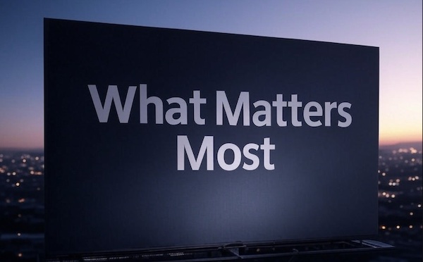 WHAT MATTERS MOST